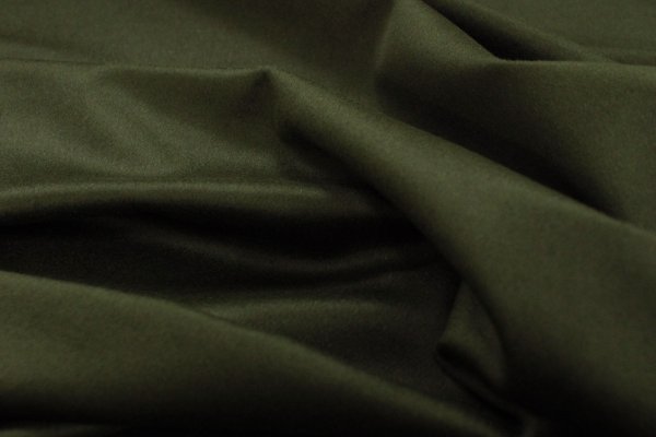 画像3: カシミヤ混ビーバー加工　カーキグリーン (3)